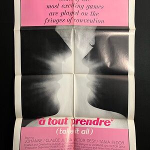 A Tout Prendre Take It All 1966 One Sheet Movie Poster